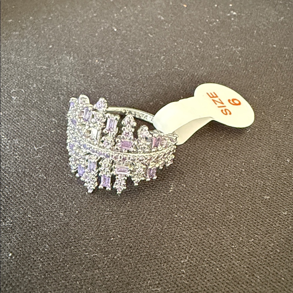 Bomb Party Silver Plating and Purple Stone